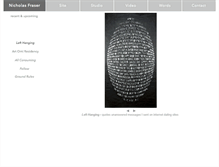Tablet Screenshot of nicholasfraser.com